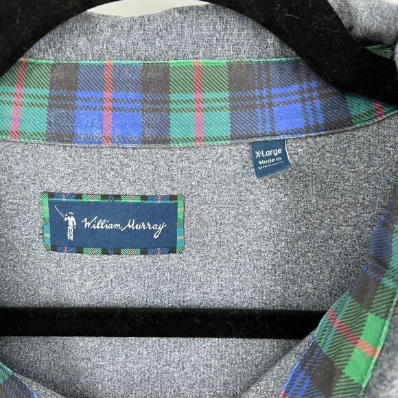 Walter Murray Polo shirt size XL gray & plaid - Picture 2 of 8